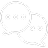 A simple message icon featuring an bubble symbol, representing communication and messaging.